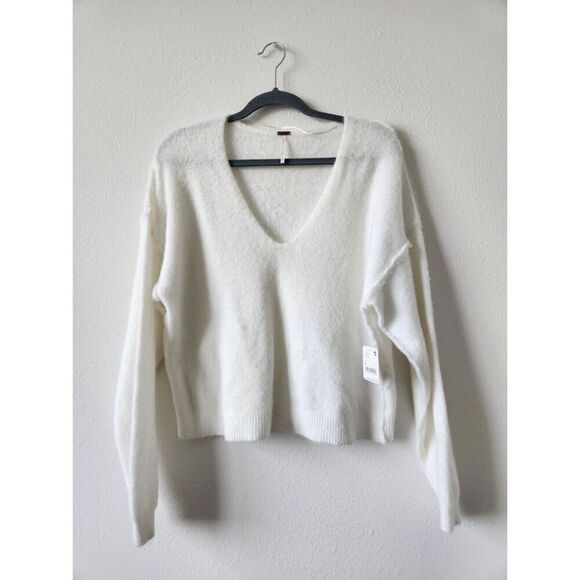 Free People Theo V-Neck Cream |‎ Size S - Picture 5 of 9